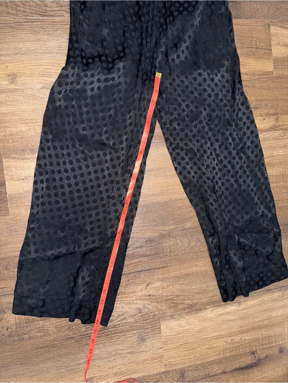 NWT Madewell Black Polka Dot Wide Leg Flowy Pants Medium - Picture 5 of 6